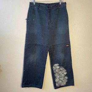 Vintage custom art double knee dickies pants
